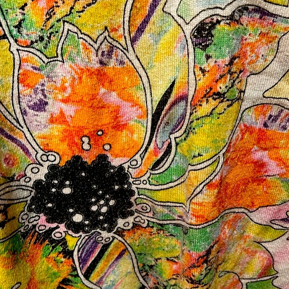 Vintage D&G Floral Print V-Neck Sweater 100% Cashmere - SZ L - Picture 5 of 5